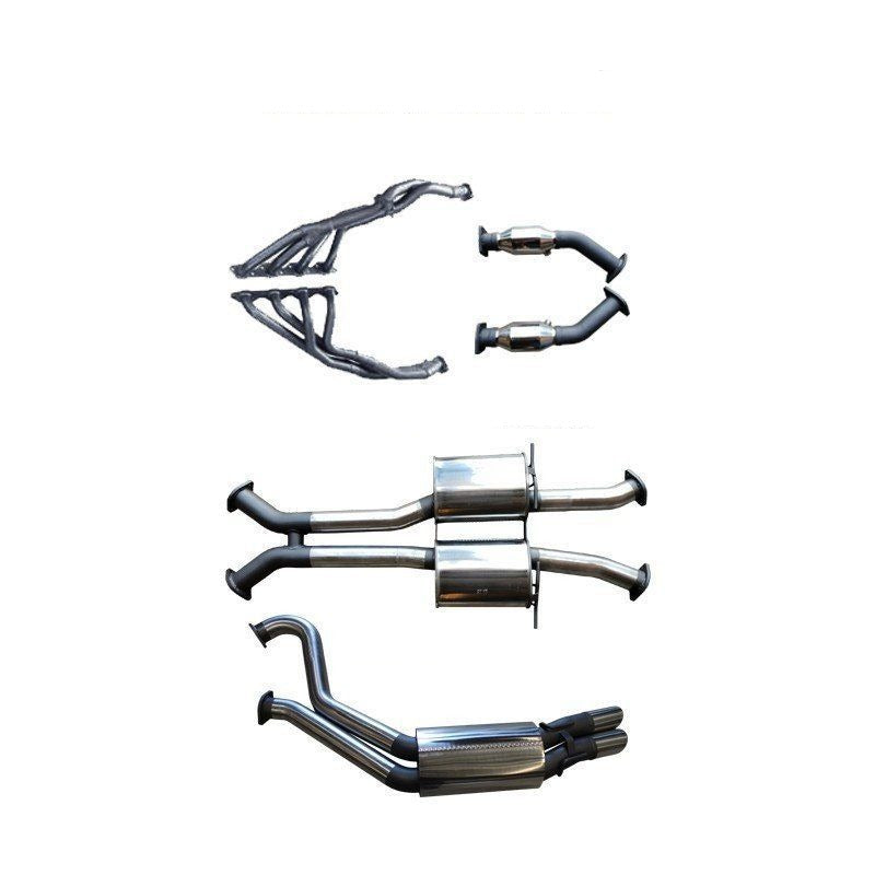 Manta - Holden Commodore Sedan (1997-2009) VT 5.0L, HSV 5.7L Stroker V8 3in Dual With Extractors Muffler/Muffler