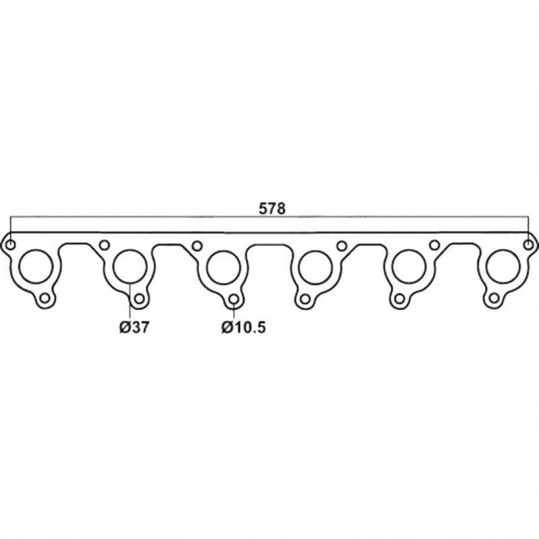 Ford Falcon Alloy Head 3.3L & 4.1L - Exhaust Manifold Gasket