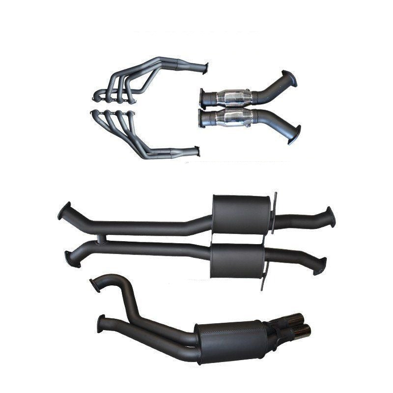 Manta - Holden Commodore Ute (2000-2007) VU, VY, VZ 5.7L & 6.0L Ute 3in Dual With 1 7/8 in Extractors Muffler/Muffler