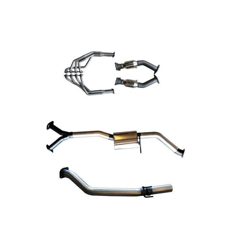 Manta - Holden Commodore Ute (2000-2007) VU, VY, VZ 5.7L & 6.0L Ute 3in Single With Extractors Muffler/Tailpipe