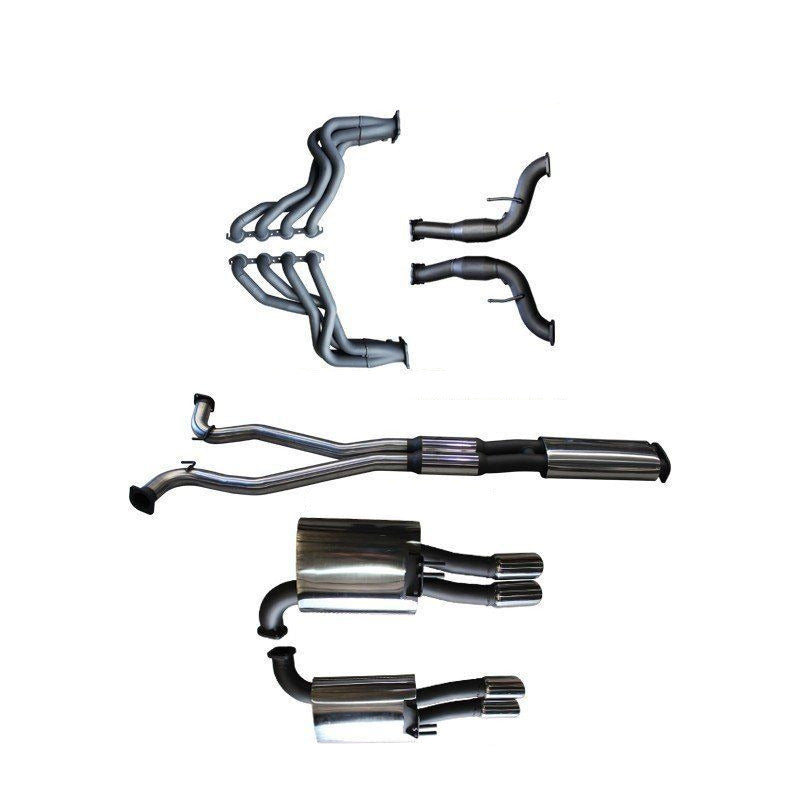 Manta - Holden Commodore Ute (2013-2017) VF 6.0L, 6.2L V8 Ute 3in With 1 7/8 in Extractors Muffler/Muffler