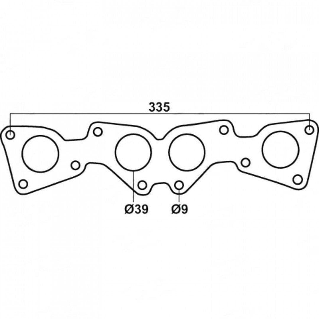 Ford Courier, Mazda B2600, Raider & Bravo 2.6L G6 EFI, 12V - Exhaust Manifold Gasket