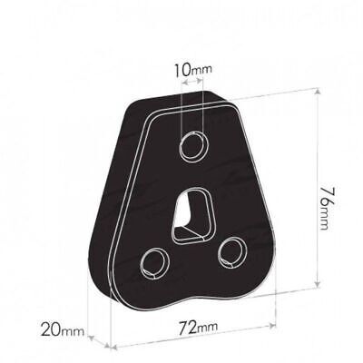 Exhaust Rubber - To Suit Mitsubishi Triton & Pajero, Rear