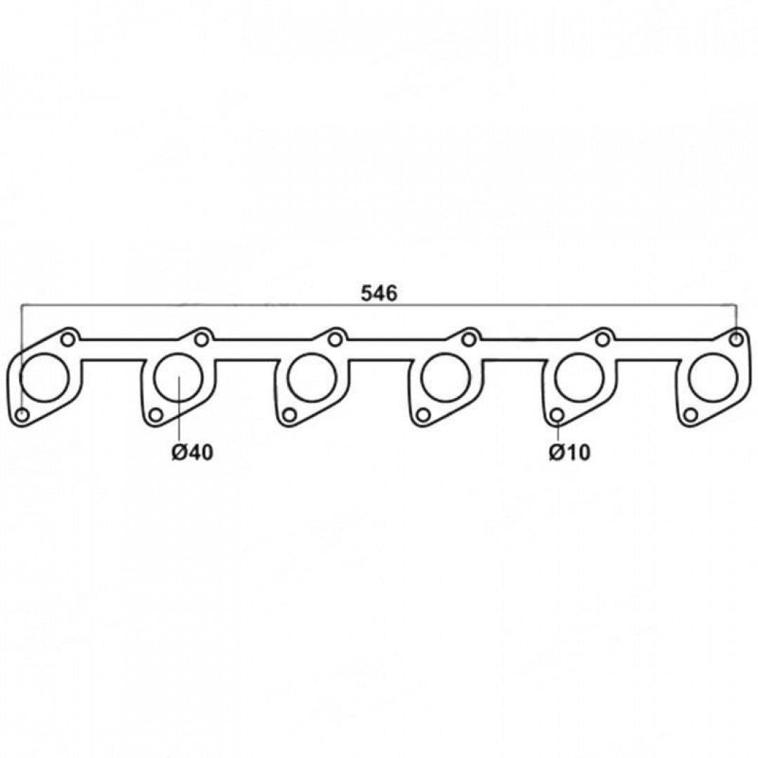 Ford EA-AU Falcon 3.2L, 3.9L & 4.0L, Tickford, VCT - Exhaust Manifold Gasket