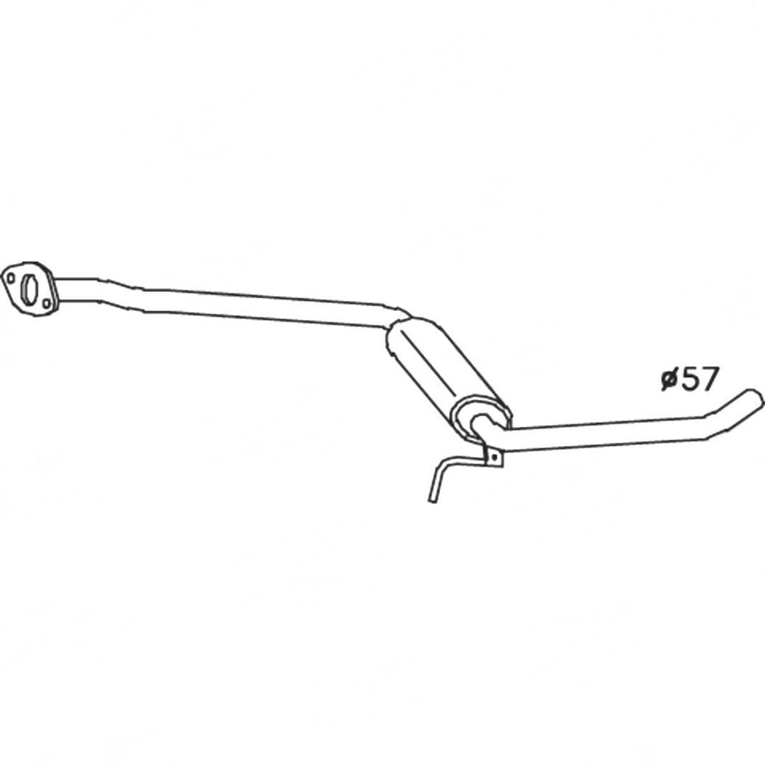 Standard Replacement - Alfa Romeo 156 932 (1999 - 2006) Sedan (2.5L) Centre Muf…