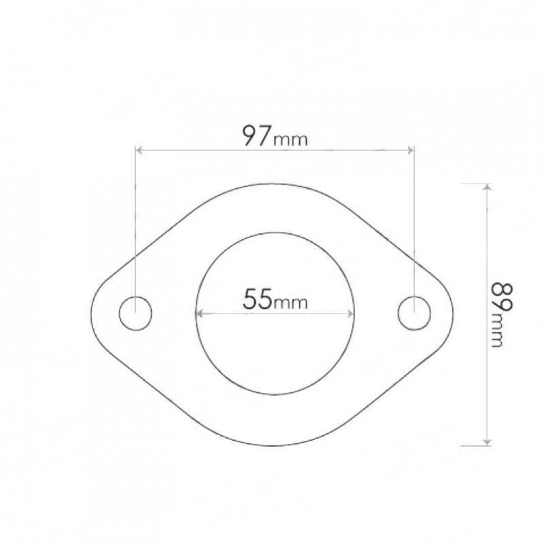 Flange Gasket - Inside Diameter 97mm (2 Bolts)
