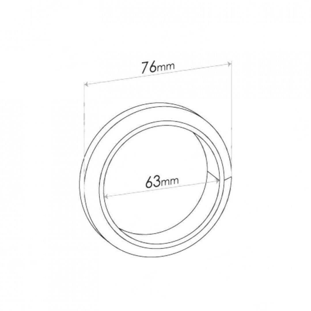 Double Taper Ring Gasket - Inside Diameter 63mm, Outside Diameter 76mm