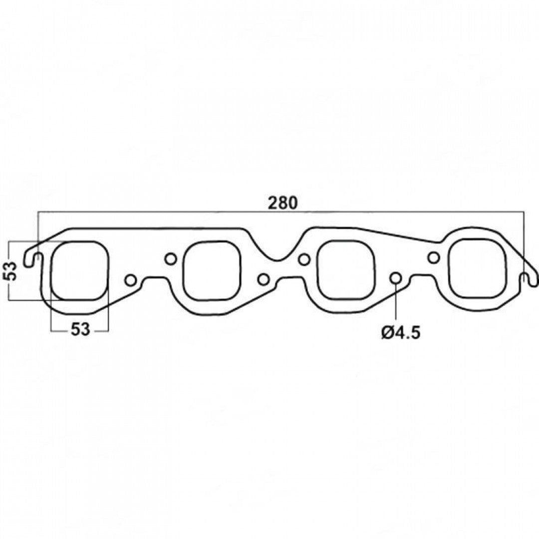 Chevrolet 396ci, 402ci, 427ci & 454ci Large Port - Exhaust Manifold Gasket