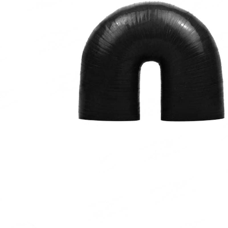 Silicone Hose - Inside Diameter 2-1/4" Inch (57mm), Black, 180 Bend
