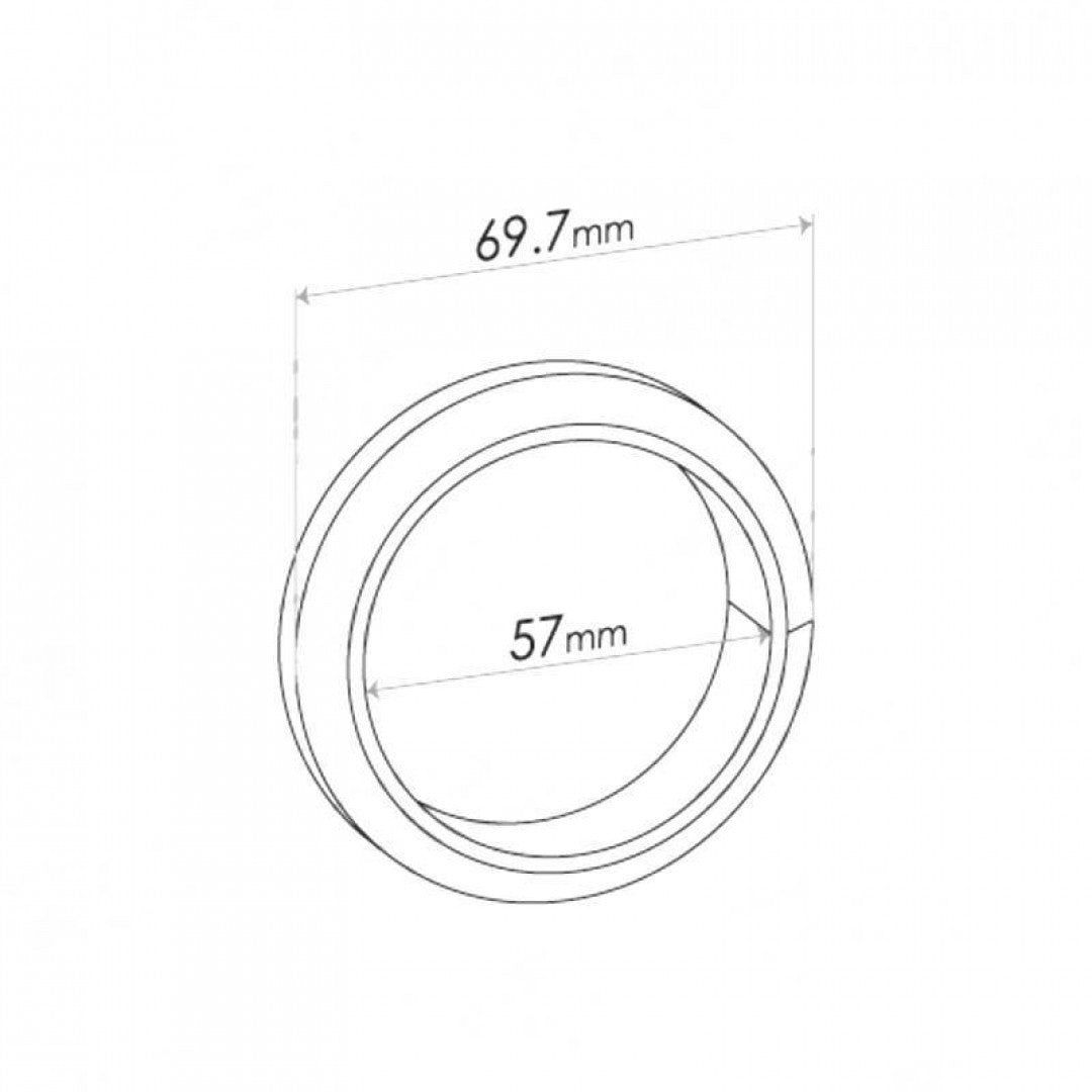 Double Taper Ring Gasket - Inside Diameter 57mm, Outside Diameter 69.7mm