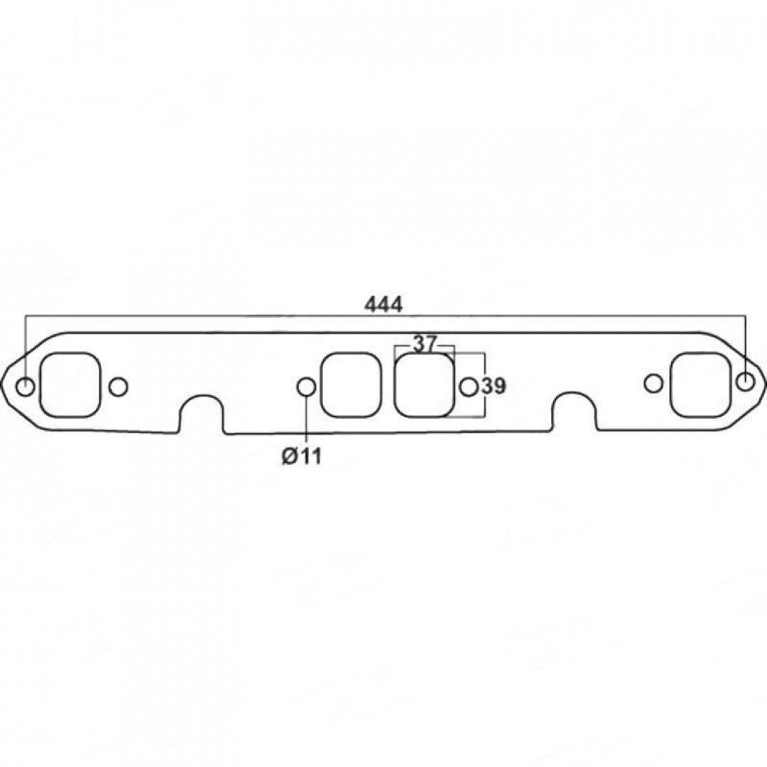 Chevrolet 283ci, 305ci, 307ci, 327ci, 350ci & 400ci - Exhaust Manifold Gasket