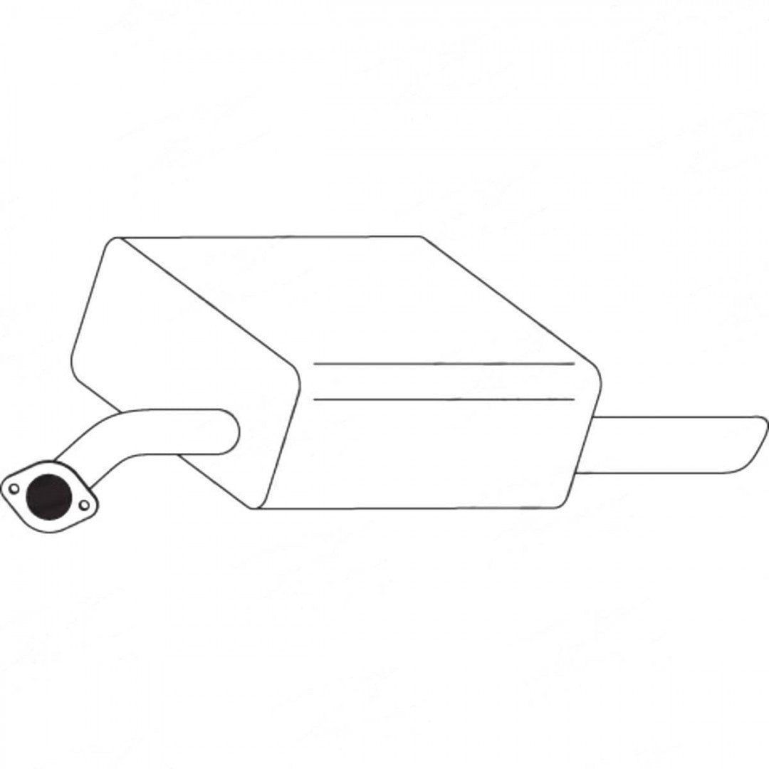 Standard Replacement - Holden Commodore VE (2006 - 2013) Sedan (3.6L) Rear Muffer