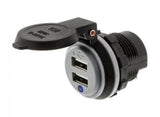 Hulk 4X4 - DUAL USB SOCKET 2.4a EACH PORT TOTAL 4.8a 90 DEGREE TERMINALS