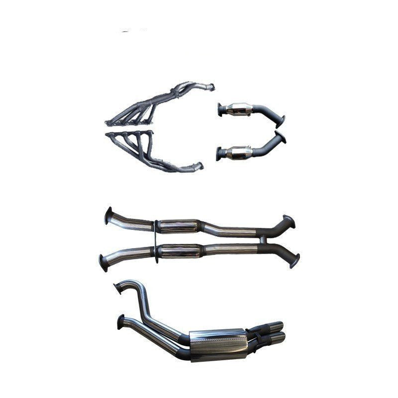 Manta - Holden Commodore Sedan (1997-2009) VT 5.0L, HSV 5.7L Stroker V8 3in Dual With Extractors Hotdog/Muffler