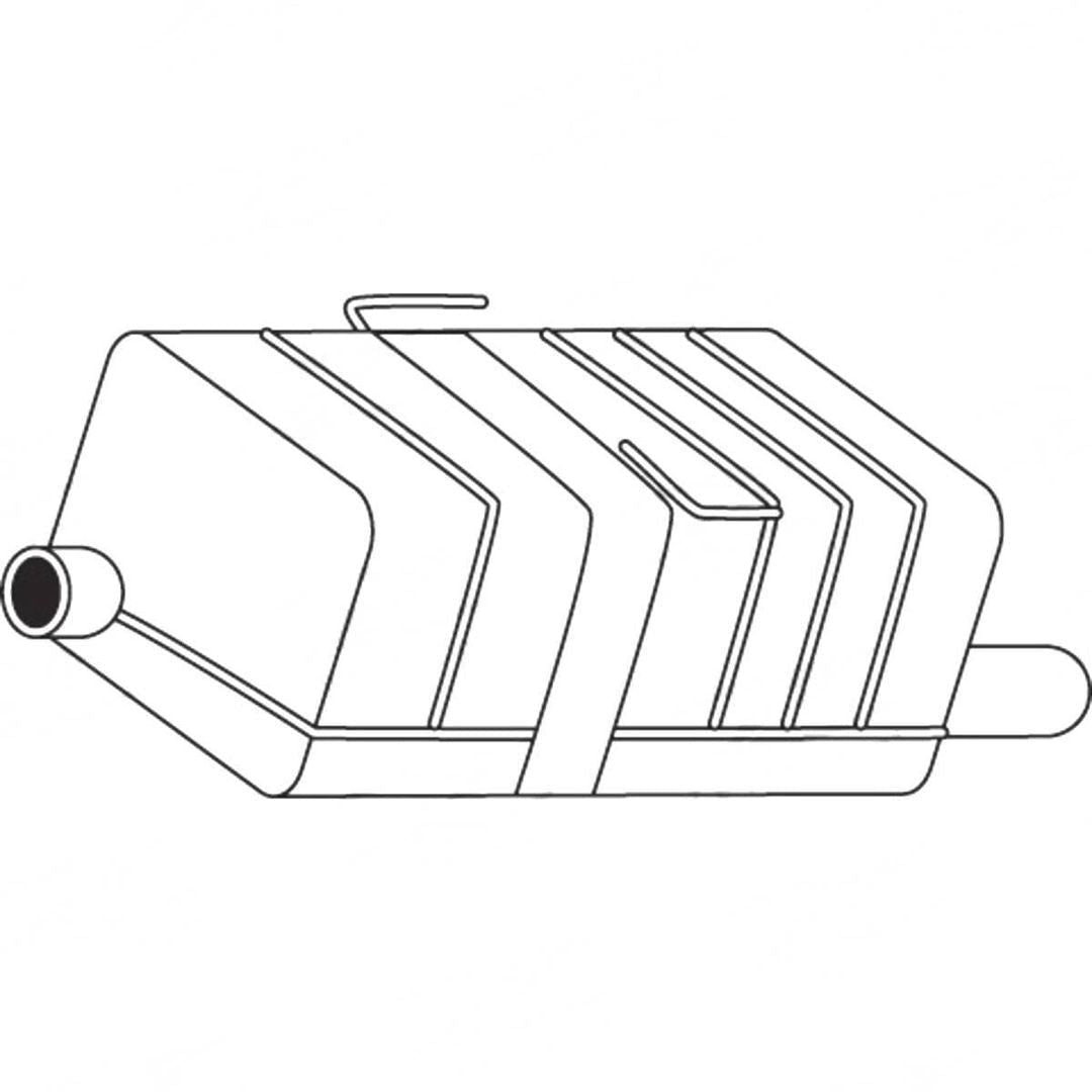 Standard Replacement - Peugeot 406 8B (1997 - 2004) Sedan (3.0L) Rear Muffler