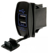 Hulk 4X4 - SWITCH SIZE DUAL USB 4.8a TOTAL 2.4a EACH PORT BLUE LED