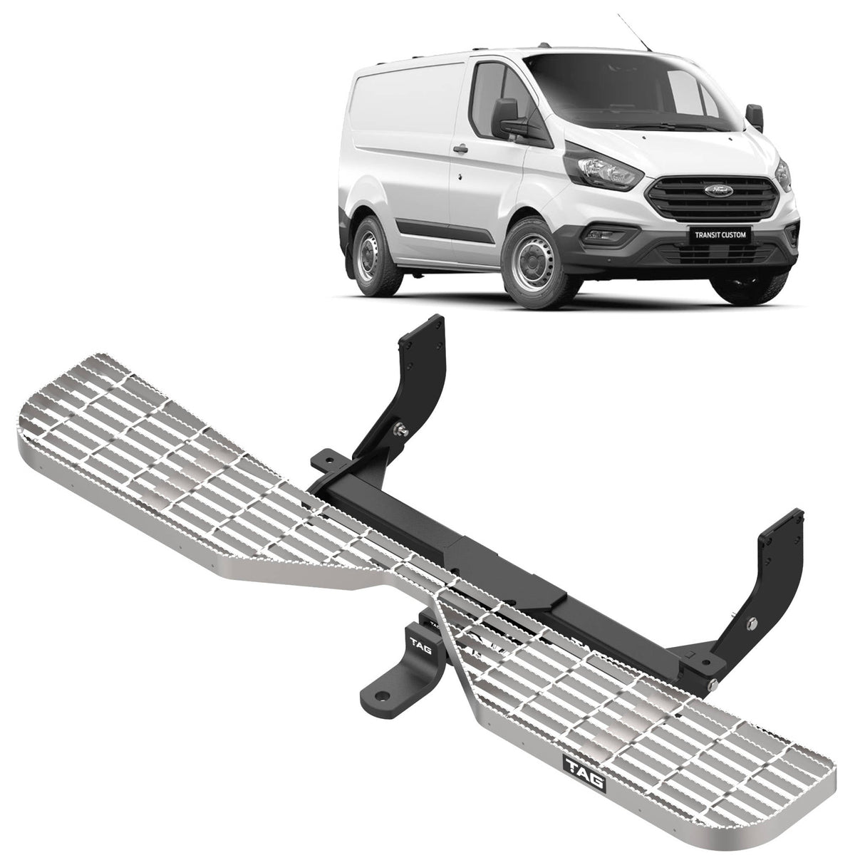TAG | Rear Step, Towbar & Direct Fit Wiring Kit | Ford Transit Custom VN Series Van 2016–2023 | T7F742-K112