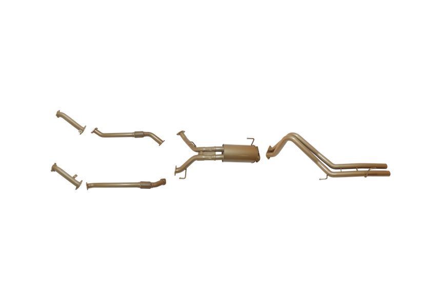 Pacemaker King Brown | Twin 2.5" Turbo Back Exhaust with Centre Muffler | Toyota LandCruiser 200 Series 2008–09/2015 | KB12030-XXMX