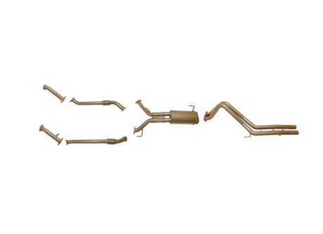 Pacemaker King Brown | Twin 2.5" Turbo Back Exhaust with Centre Muffler | Toyota LandCruiser 200 Series 2008–09/2015 | KB12030-XXMX
