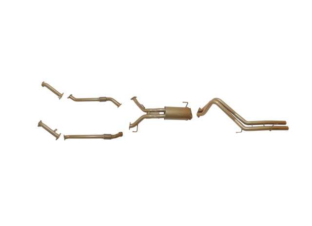 Pacemaker King Brown | Twin 2.5" Turbo Back Exhaust with Centre Muffler | Toyota LandCruiser 200 Series 2008–09/2015 | KB12030-XXMX
