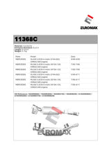 Euromax - MB GL300 ML 300 ML350 3.0L  DPF Diesel Particulate Filter