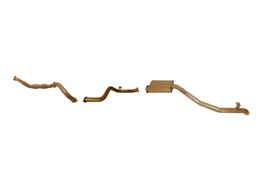 Pacemaker King Brown | Single 3" Turbo Back Exhaust with Cat & Muffler | Toyota LandCruiser 79 Series 4.5L V8 | KB12008-XCXM