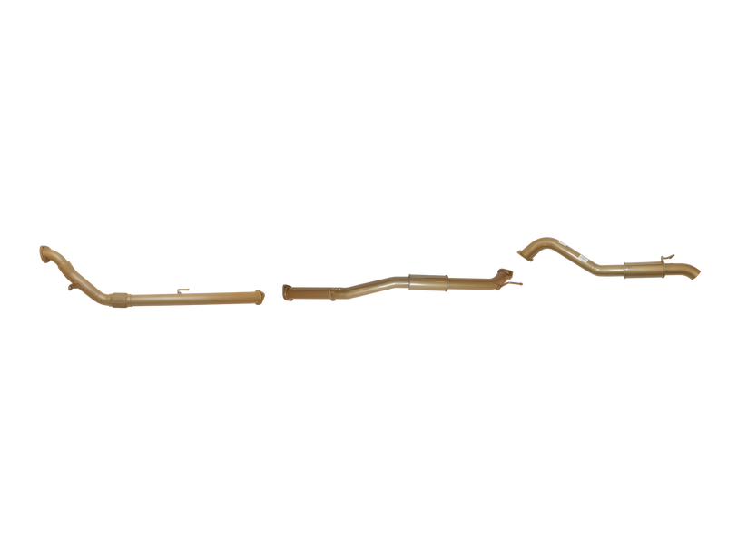 Pacemaker King Brown | Single 3" Turbo Back Exhaust with Centre & Rear Resonators | Toyota Hilux 150 Series | KB12110-XXRR