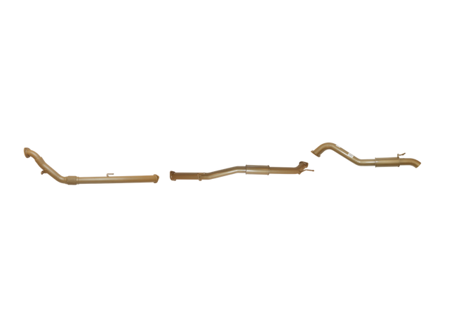 Pacemaker King Brown | Single 3" Turbo Back Exhaust with Centre & Rear Resonators | Toyota Hilux 150 Series | KB12110-XXRR
