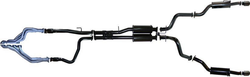 Pacemaker - Dodge DT 2021-Present Ram 1500 3" Headers and Cats and Full Exhaust System with Rear Muffler Kit
