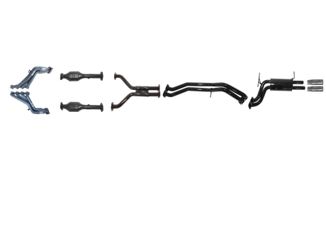 Pacemaker Performance Exhaust System with Tuned Headers for Ford Falcon BA BF FPV GT XR8 5.4L Boss V8 2002–2008 - PP4008-07 (No Center Muffler Variant)