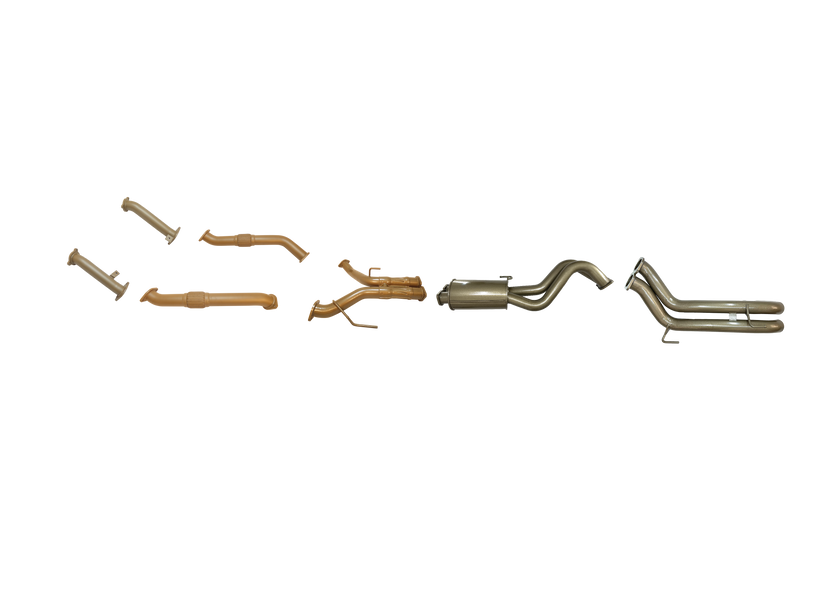 Pacemaker King Brown | Twin 3" Turbo Back Exhaust with Centre Muffler | Toyota LandCruiser 200 | KB12031-XXMX