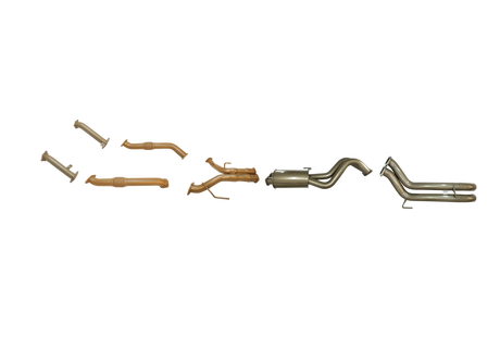 Pacemaker King Brown | Twin 3" Turbo Back Exhaust with Centre Muffler | Toyota LandCruiser 200 | KB12031-XXMX