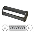 Redback - 2.5" Muffler Centre/Centre 12"x5" Round 304 Stainless