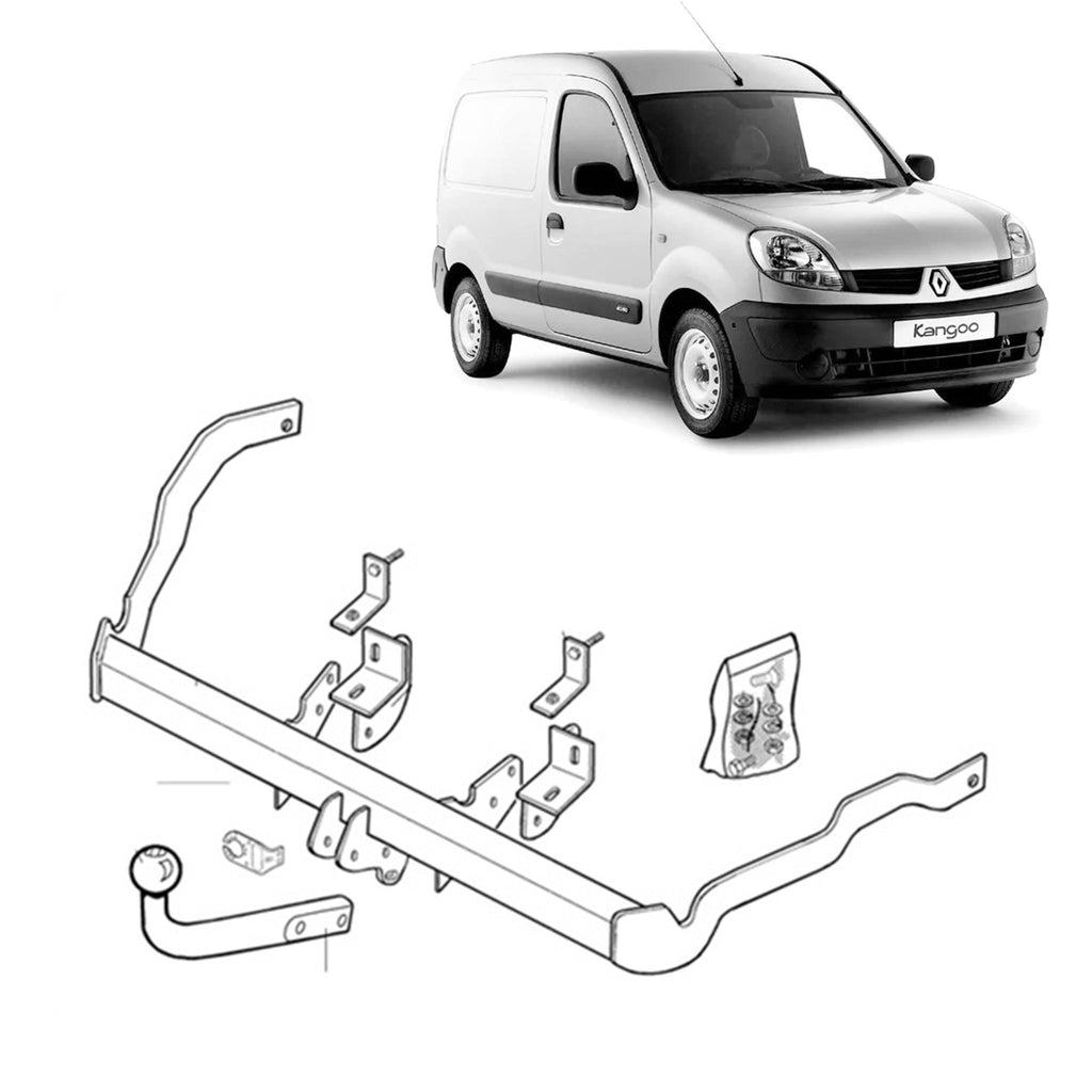 Brink | Fixed European 2-Bolt Towbar | Renault Kangoo KC KW 2004–ON | BR-438600