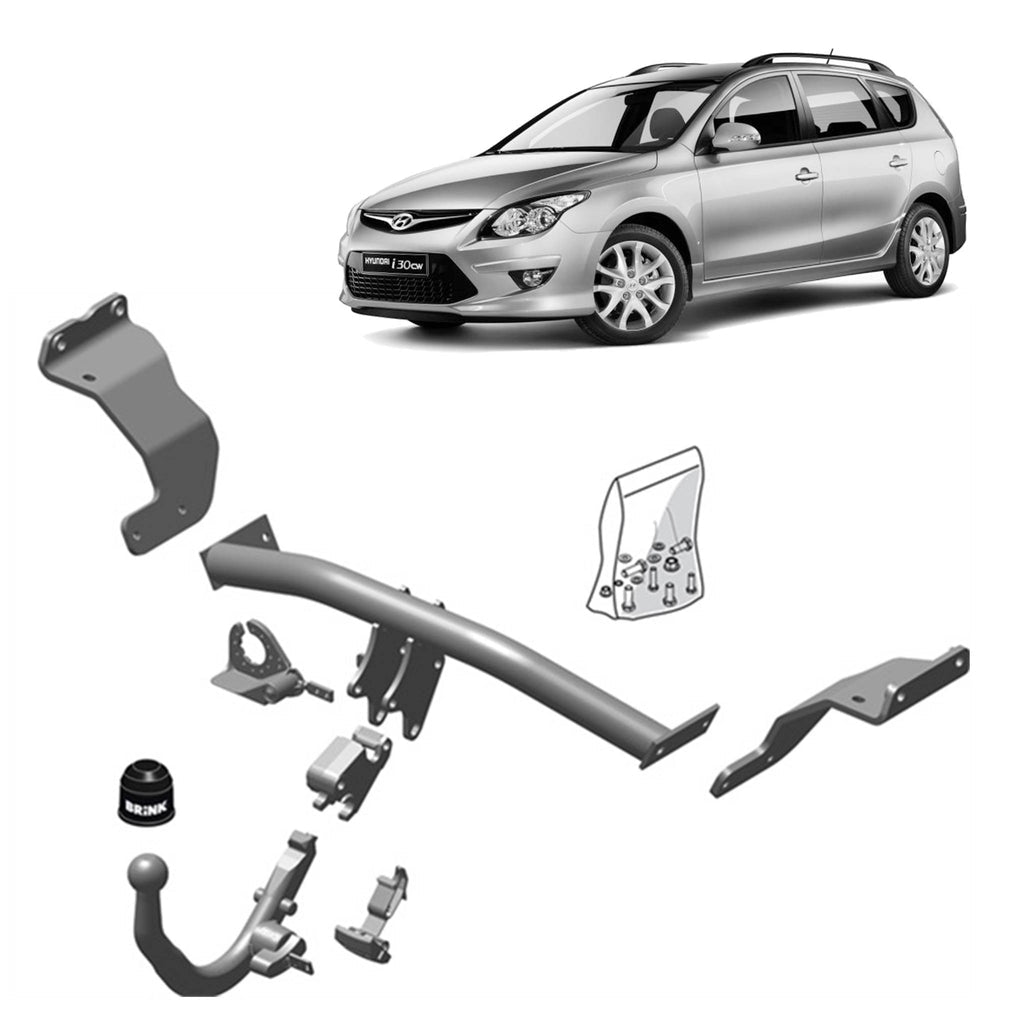 BRINK | European Diagonal Detachable Towbar | Hyundai i30 GD 2012–2017 | BR-561100