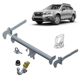 Brink | Diagonal Detachable Towbar & Universal Wiring Kit | Subaru Outback BS Series Wagon (2014–2019) | BR-597000-K301