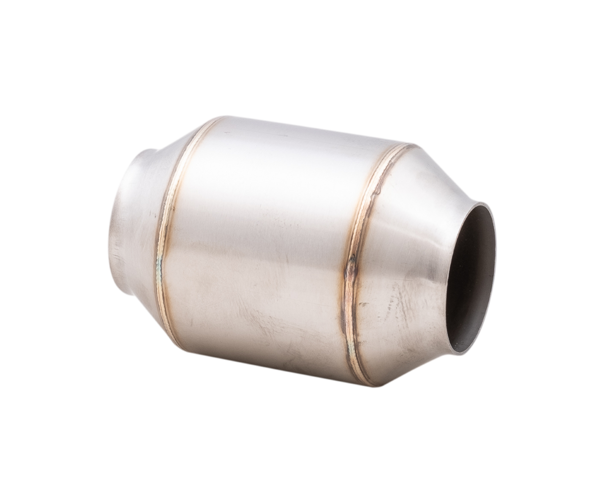 XFORCE - 3" Inch Round Short Body Metallic Hi-Flow Racing Catalytic Converter (100 Cell)