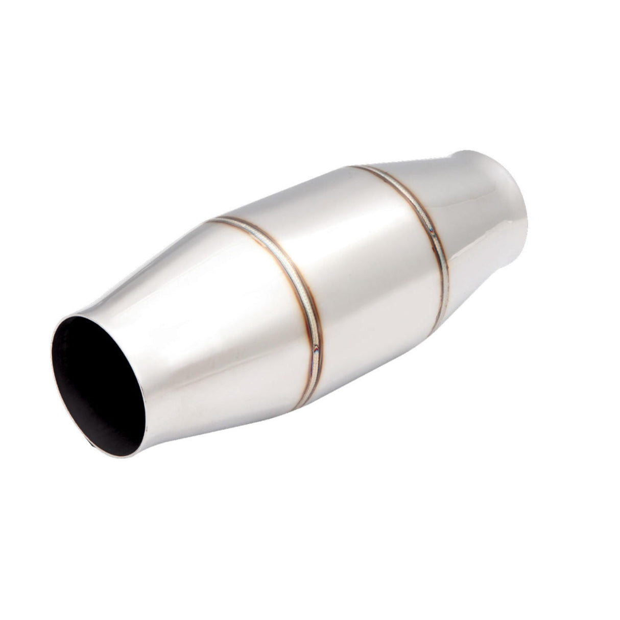 XForce | 100 Cell Round Metallic High-Flow Catalytic Converter | 3.5" Inlet/Outlet | CAT12-350(100)