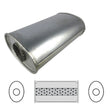 Redback - 3" Megaflow Muffler Centre/Centre 10"x8"x5" Oval Aluminised