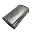 Lukey - 3" Straight Piped Muffler O/C 14"x9"x5" Oval 430 Stainless Steel