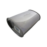 LUKEY | 3" 9x5 Oval Megaflow Performance Muffler | 430 Stainless Steel | D827MN-430L