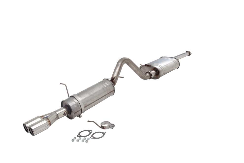 XForce | Single 2.5" Cat Back Exhaust dual Tips | Ford BA BF Falcon XR6 Ute 2002–2008 | E4-F11-02-CBS