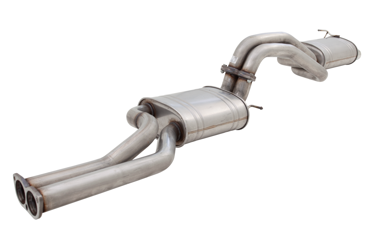 XFORCE - FORD FALCON XR8 BA/BF V8 SEDAN (2003-2007) 2.5" Inch Raw 409 Stainless Steel Catback Exhaust System With Large Center Oval Muffler