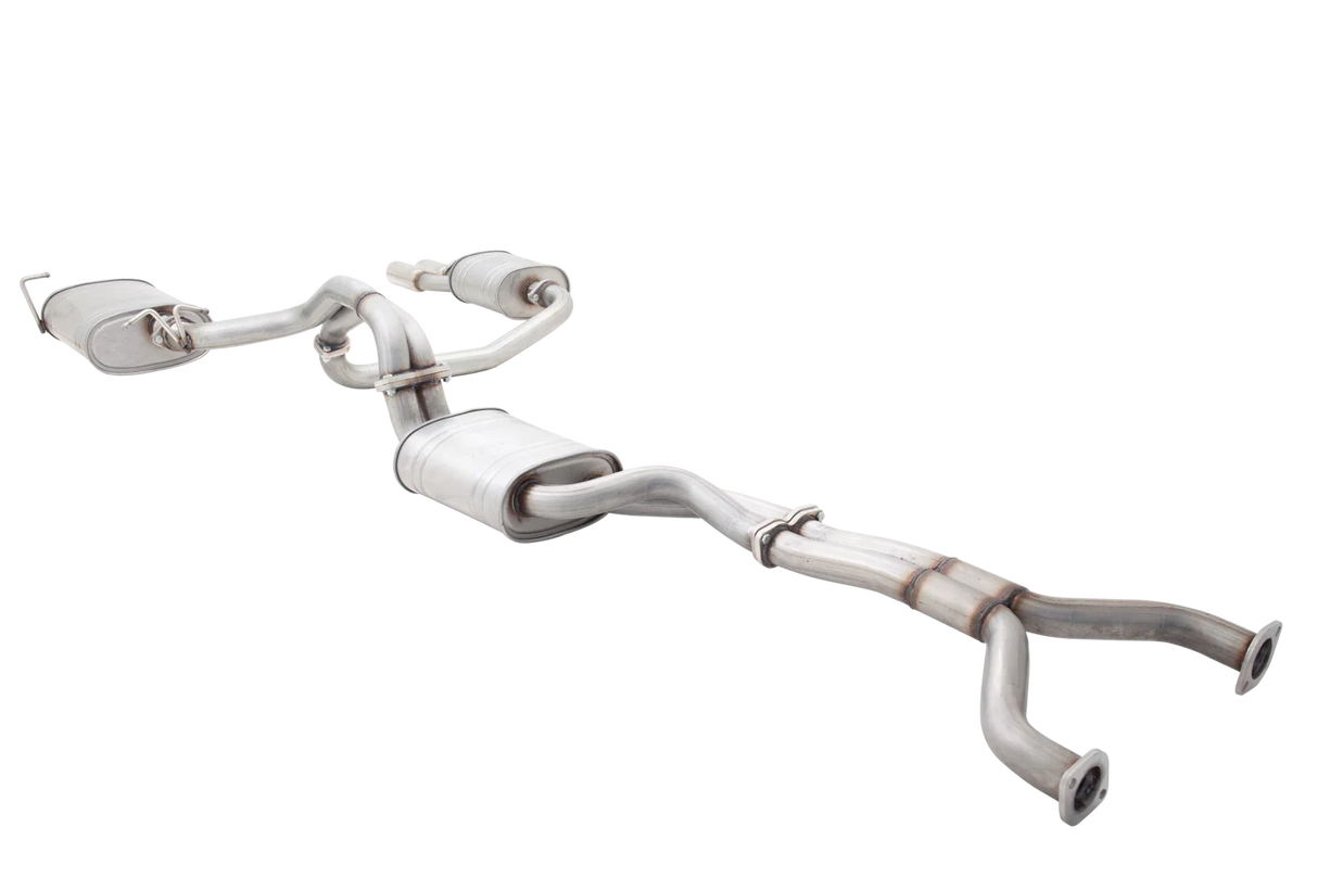 XForce | Twin 2.5" Cat Back Exhaust Quad Tips | FPV Falcon FG GT Boss 302 Ute 2008–2014 | E4-FG50-CBS