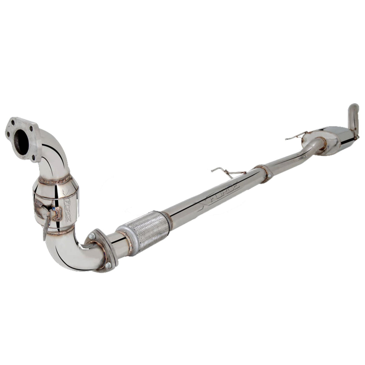 XFORCE - HOLDEN COLORADO RG 2012-2016, 3" Inch Raw Stainless Steel Turbo Back Exhaust System With Cat