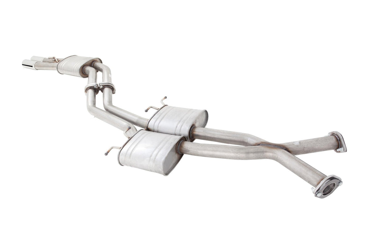XForce | Twin 2.25" Catback Exhaust | Holden Commodore VU VY VZ V6 Ute 2000–2007 | E4-HV31-CBS