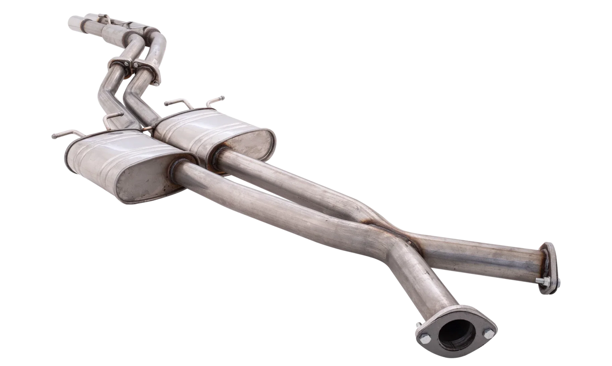 XForce | Twin 2.25" Cat Back Exhaust Twin 3" Tips | Holden Statesman WH WK WL V6 V8 1999–2006 | E4-HV32-CBS