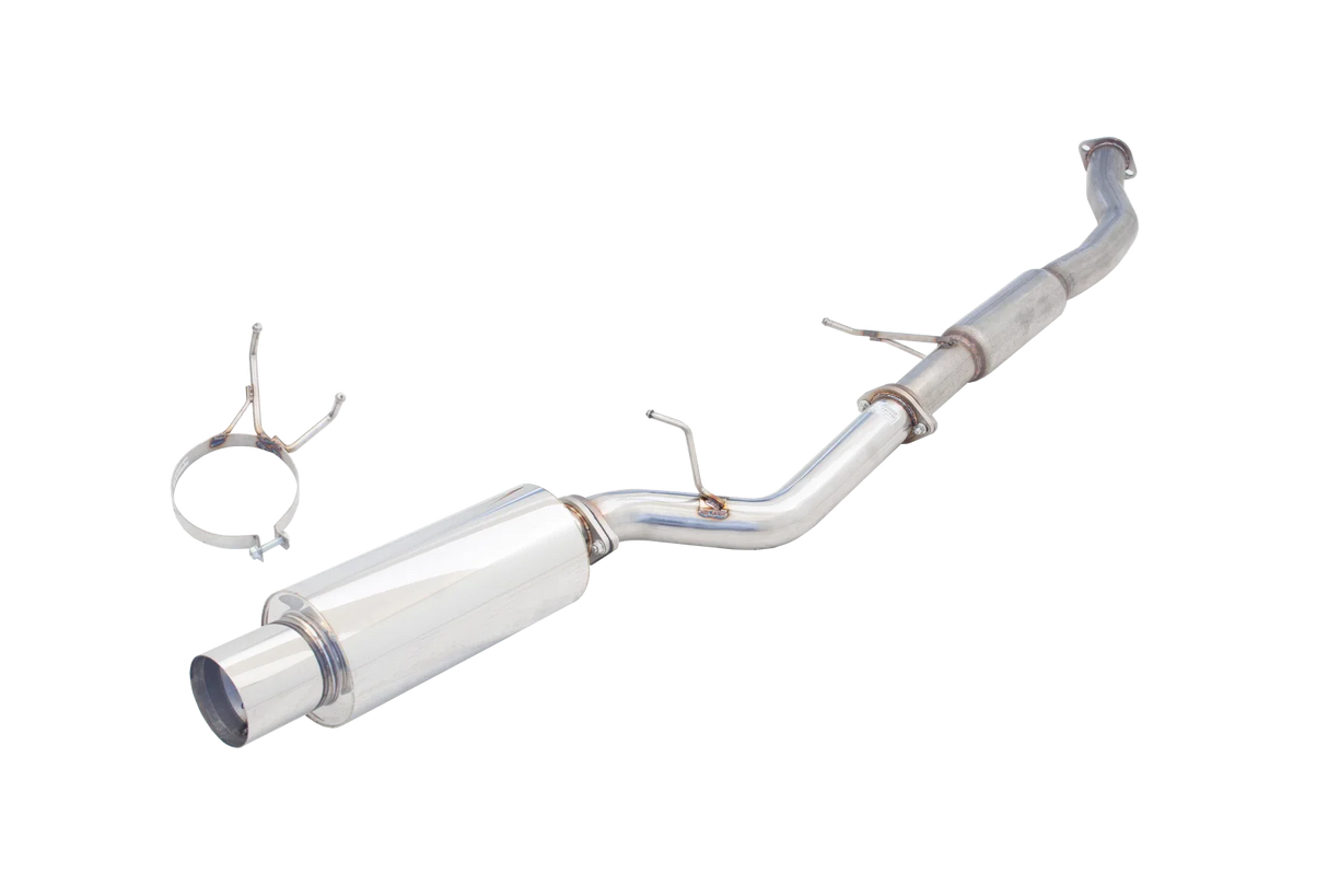 XFORCE - NISSAN 180SX S13 1989-1994, 3" Inch Stainless Steel Catback Exhaust System With Cannon