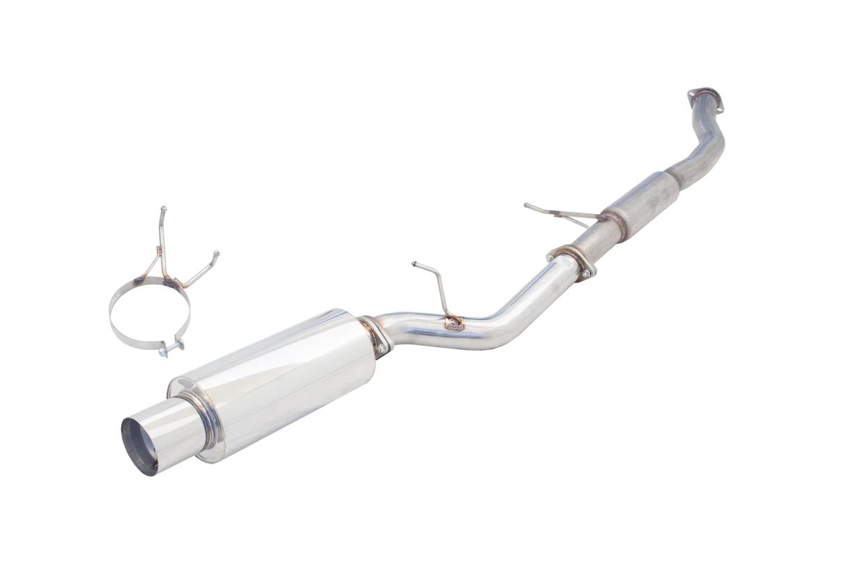 XForce | 3" Turbo Back Exhaust System with Angle-Out Cannon | Nissan S13 180SX 1991–1993 | E4-NS13-02-B-TBS