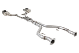 XForce | Twin 2.5" Varex Valved Cat Back Raw 409 SS | Holden VE VF V8 2006–2017 | E4-VF72SED-VMKCBS